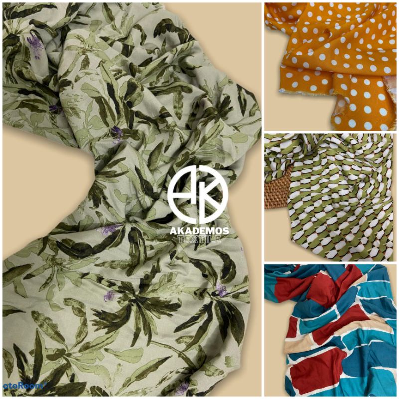 Kain Katun Rayon Viscose Premium Import