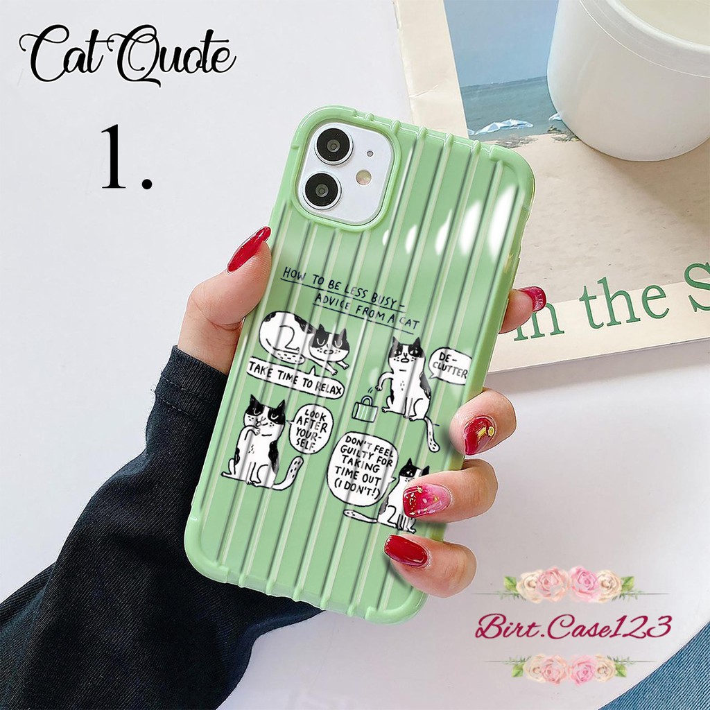 Softcase CAT QUOTE Oppo A3s A1k A5 A9 2020 A7 F9 A5s A31 A52 A92 A37 A53 A83 F1s F11 Pro BC3388