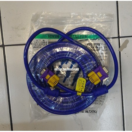 kabel vga male to male 10 meter high quality