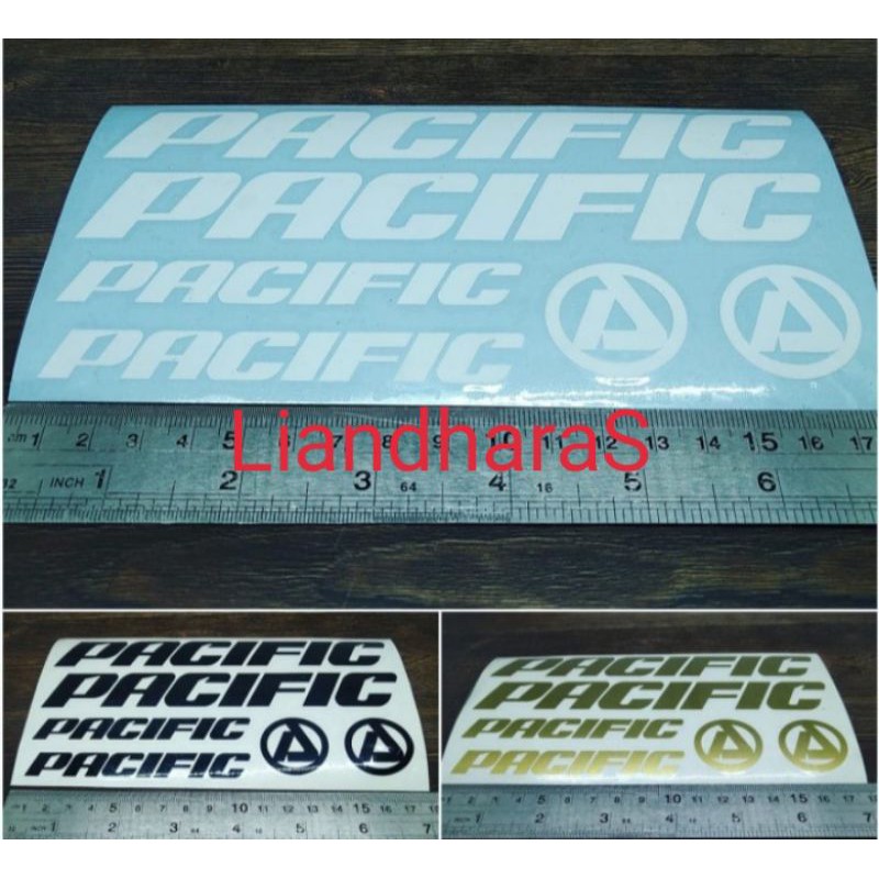 Cutting  Sticker Sepeda Lipat Pacific