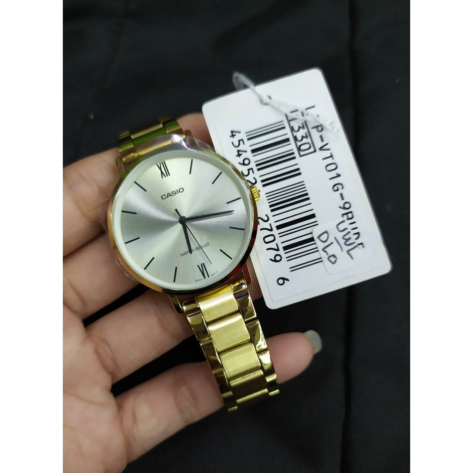 Jam Tangan Wanita CASIO LTP-VT01G-9BUDF Original