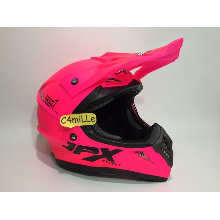 HELM JPX CROSS SOLID PINK DOFF TRAIL SUPER CROSS