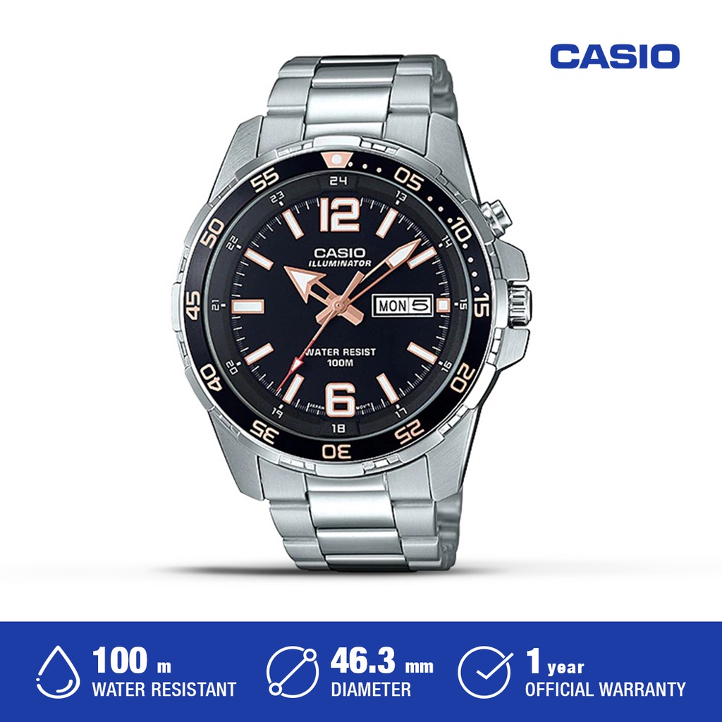 Jam Tangan Pria Casio Analog Original MTD-1079D-1A3VDF
