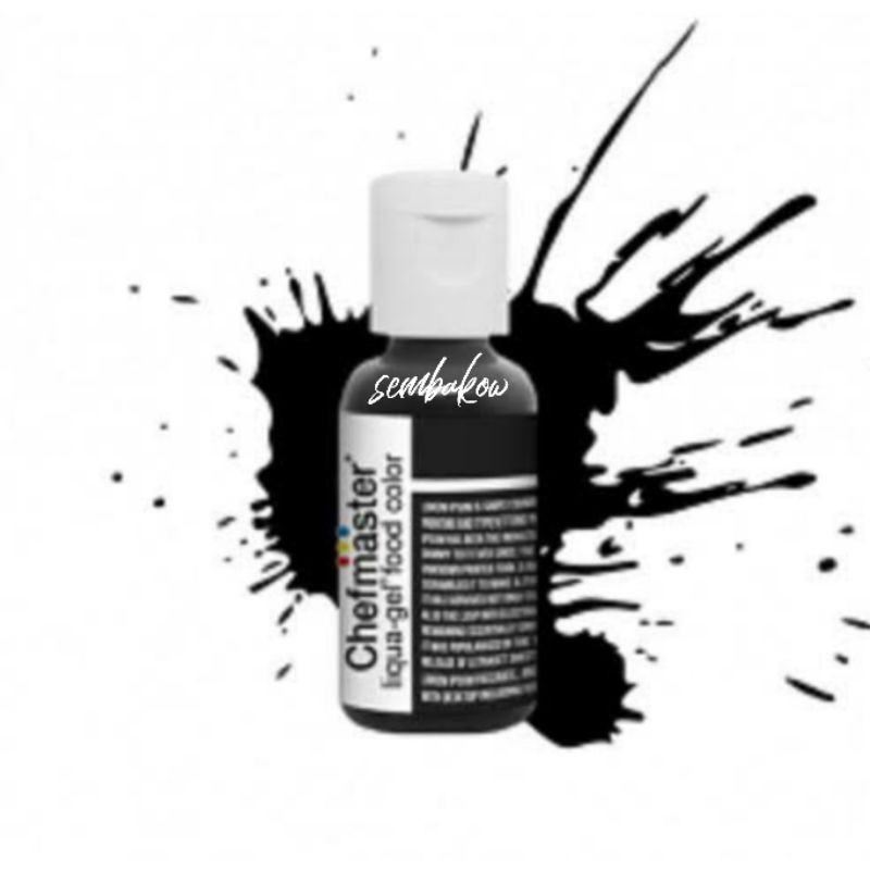 

Chefmaster Coal Black Food Coloring 20gr Pewarna Makanan