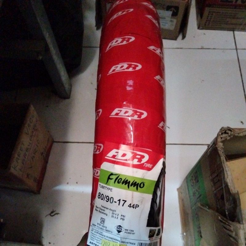 BAN FDR FLEMMO 80/90-17 TUBETYPE BAN LUAR MOTOR BEBEK FLEMO 80 90 RING 17 TUBE TYPE DEPAN BELAKANG