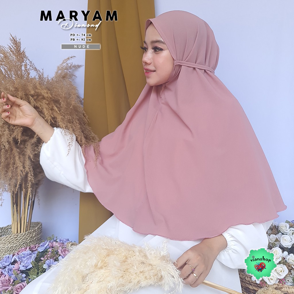 jilbab maryam PART 1 bergo tali non ped,bergo naswa , jilbab 1 layer , jilbab instan,jilbab cantik-maryam NUDE