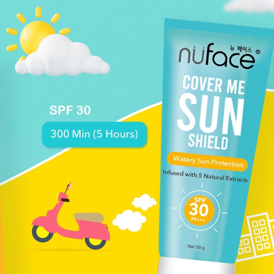 ★ BB ★  Nuface Cover Me Sun Shield - Nuface Sun Protect Cream (Sunscreen) 50gr