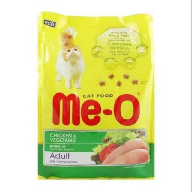 Makanan kucing meo chicken and vegetable 1kg repack / meo chicken and vegetable repack