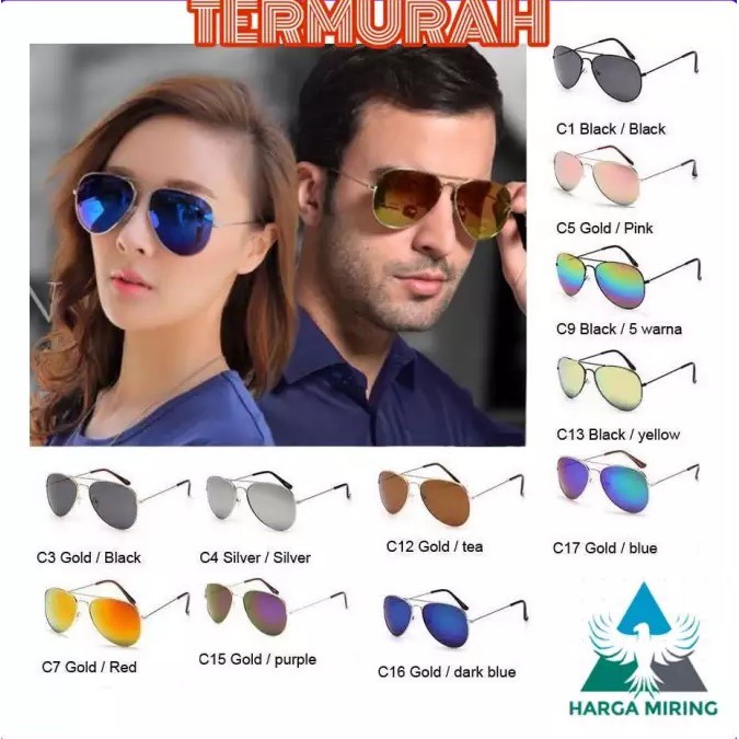 KACAMATA FASHION PRIA DAN WANITA / KACAMATA AVIATOR / KACAMATA FASHION UNISEX