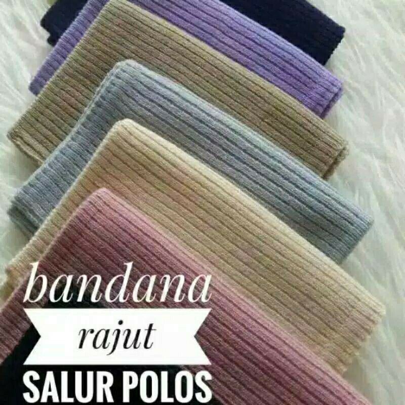 BANDANA RAJUT POLOS