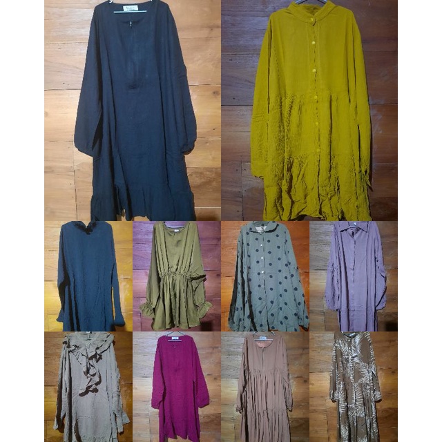 preloved blouse tunik diana restu vanilla hijab radwah