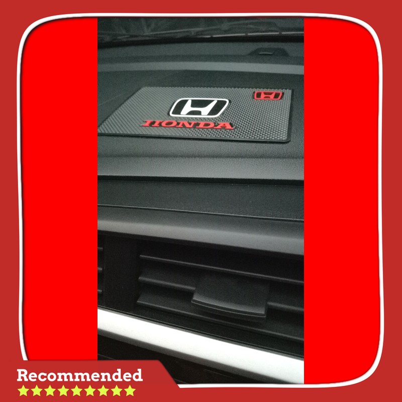 sparepart anti slip dashboard mobil logo mobil honda