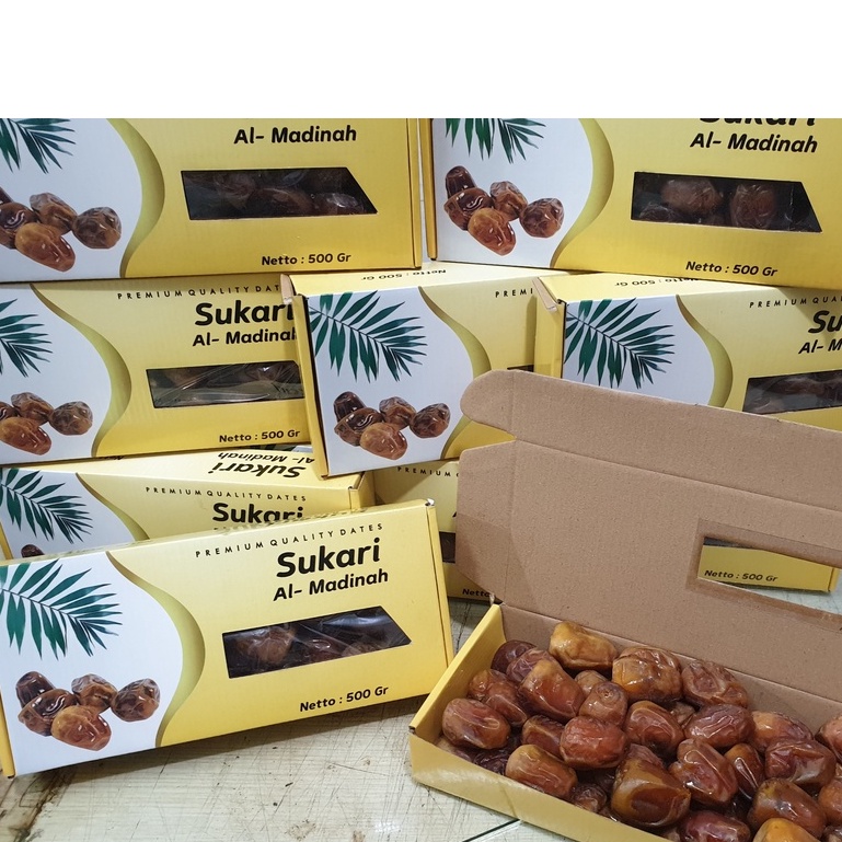 Kurma sukari 500gr KEMASAN KARDUS(Exp 2025)