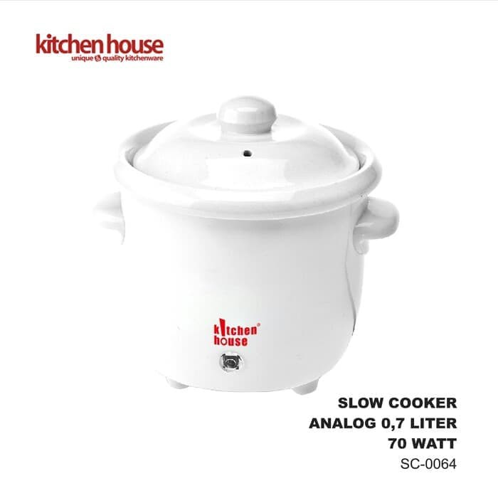 KH SC0064 0,7L 70w Slow Cooker Keramik Pemasak Pelan