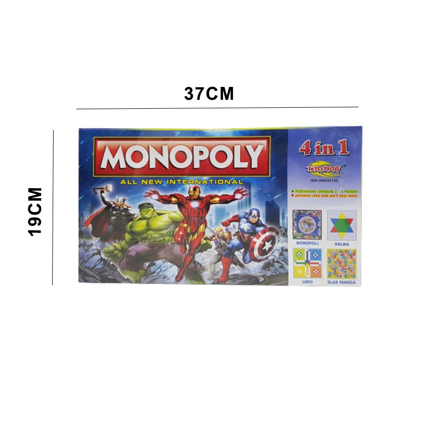 Mainan Monoply 4in1/ Mainan Monopoli 4in1/ Mainan Monopoli 7003