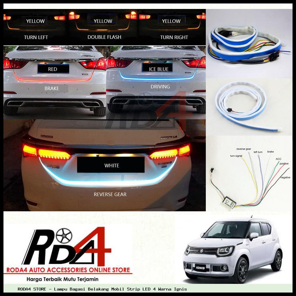 Lampu Bagasi Belakang Mobil Strip LED 4 Warna Ignis