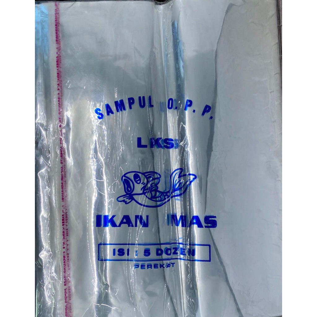 

Sampul Plastik/ Sampul OPP LKS - Ikan Mas isi 5 dozen ada perekat