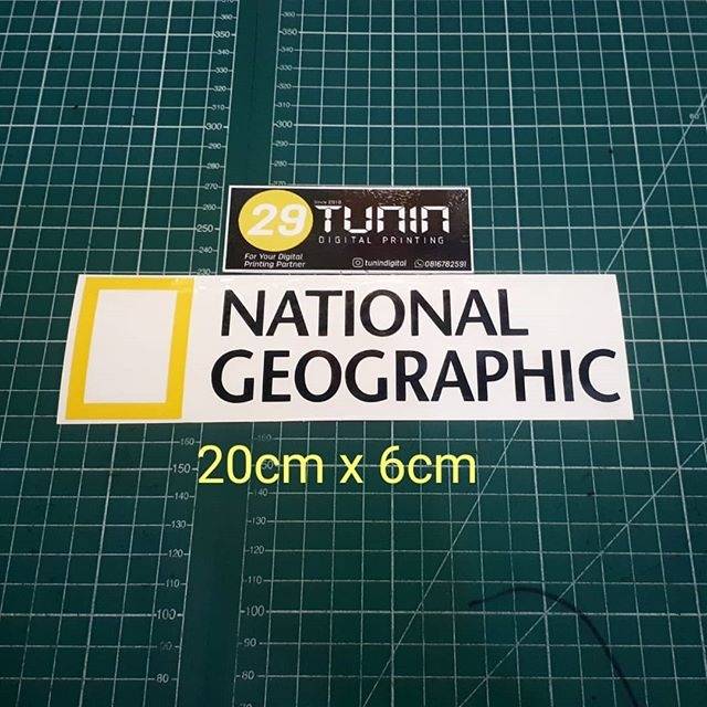 

Cutting Sticker Stiker Oracal National Geographic