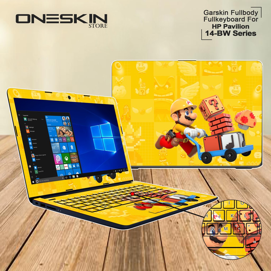 Garskin Laptop Cover HP 14-BW509AU 14-BW510AU 14-BW511AU 14-BW512AU 14-BW513AU Fullbody