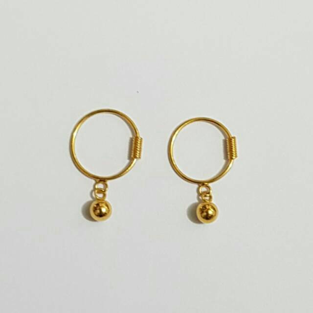  Anting  emas  asli kadar 700 model anting  bayi  Shopee 