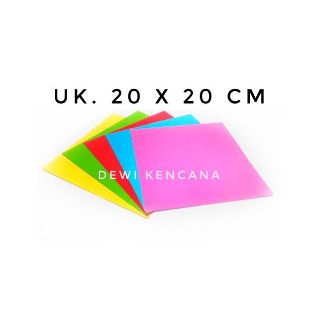 

Kertas Origami Bolak Balik Uk. 20x20 cm Merk Forte 1 Pak isi 25 Lembar