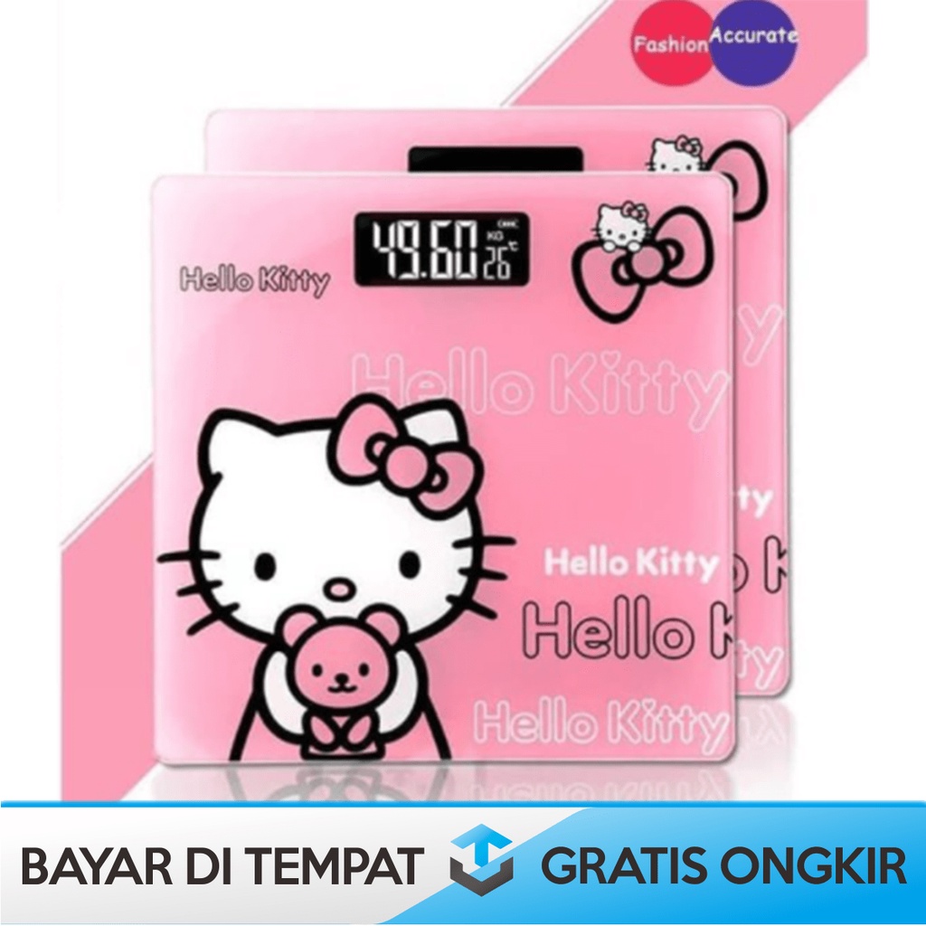 BODY WEIGHT SCALE DIGITAL KARAKTER MURAH DORAEMON HELLO KITTY ORIGINAL