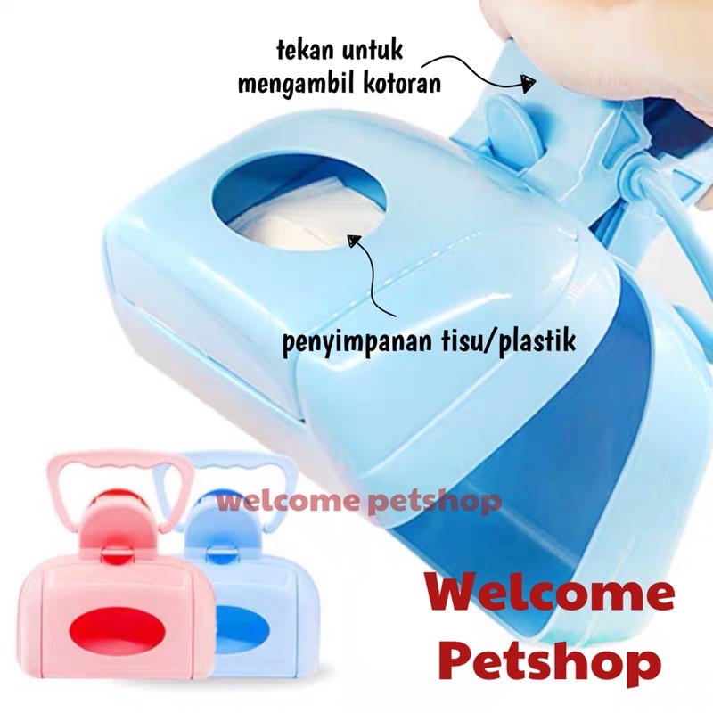 Travel Poop Bag / Penjepit Kotoran Hewan / Poop Bag