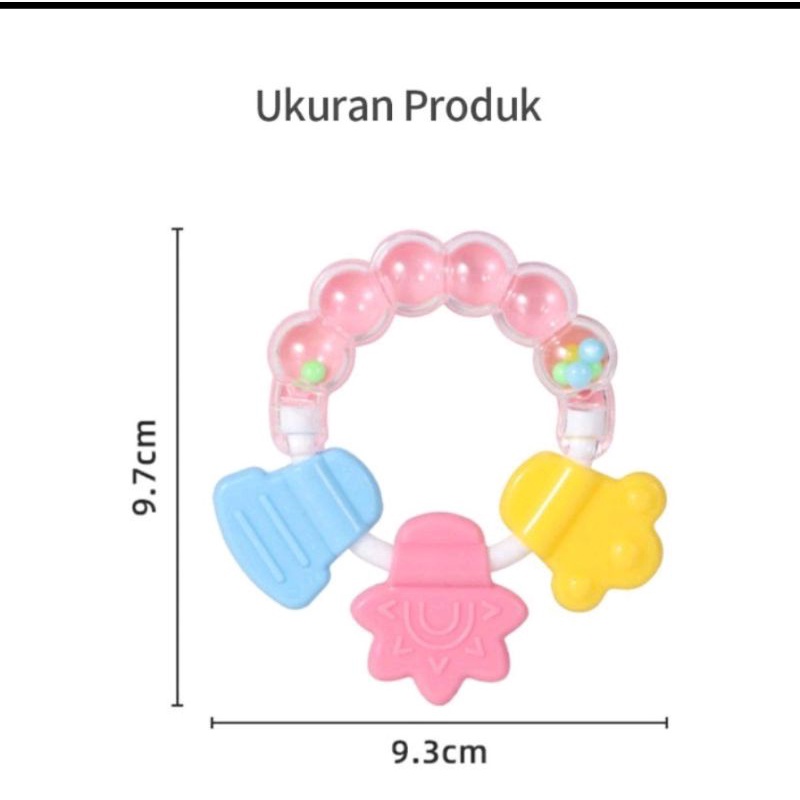 Mainan Genggam Kerincingan Bayi / Gigitan Bayi / Empeng Teether Bayi Baby Toys