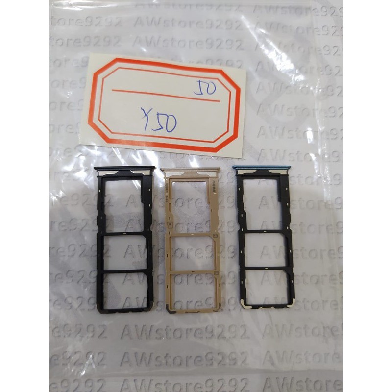 Tempat Dudukan Simcard Simtray Sim Tray Card Lock Vivo Y50