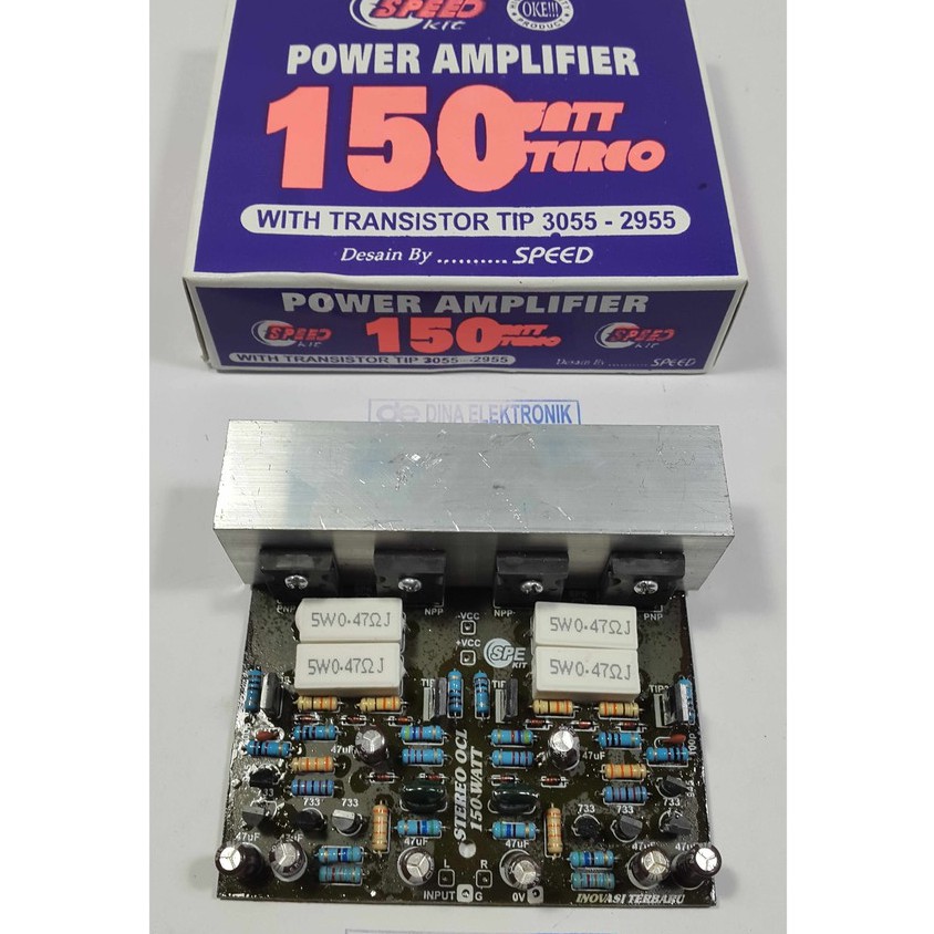 KIT POWER AMPLIFIER OCL 150 WATT STEREO PLUS TRANSISTOR FINAL | Shopee