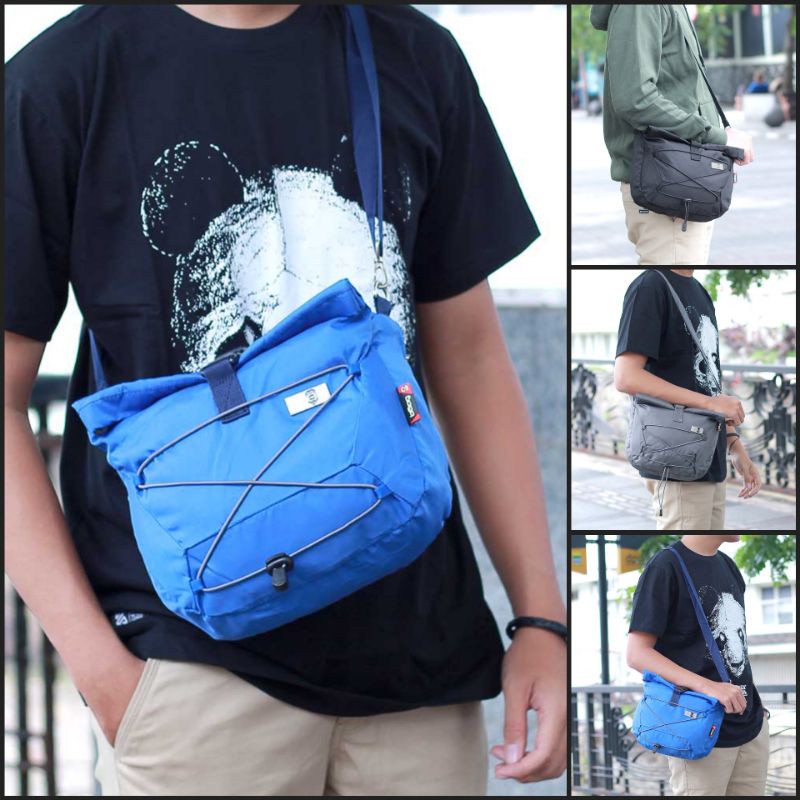Bos - Slingbag Selempang Pria Salempang Samping Outdoor Travell Premium Original Waistbag Tracking Tourer Shoulder Bag
