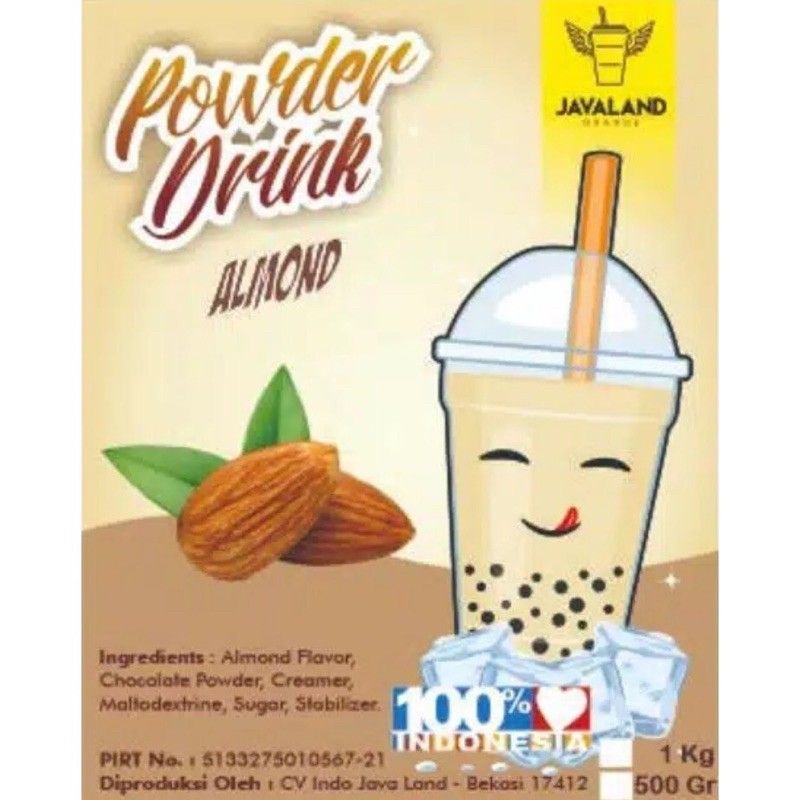 

Almond. Bubuk perasa minuman (powder drink) Javaland