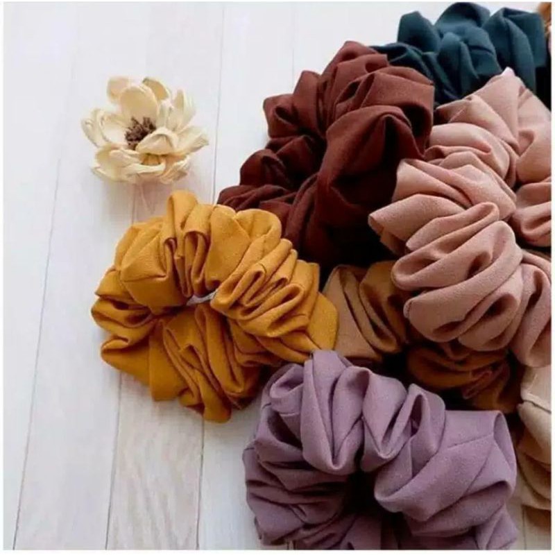 [COD] Ikat Rambut Scrunchie / Scrunchie Hijab Cepol Jumbo Medium / Scruncie / Kunciran Rambut