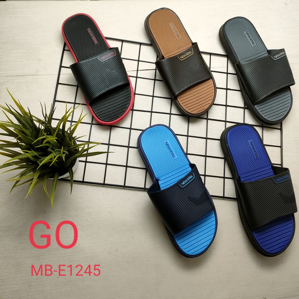 BB Sandal New Era MB 1245 Jumbo Selop Pria Karet Ringan Bahan Pylon