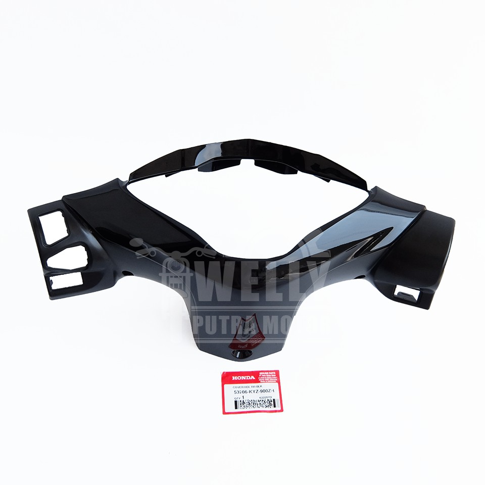 Batok Belakang Supra X 125 Helm In Hitam Abu Metalik 53206-KYZ-900ZJ Orisinil Honda AHM