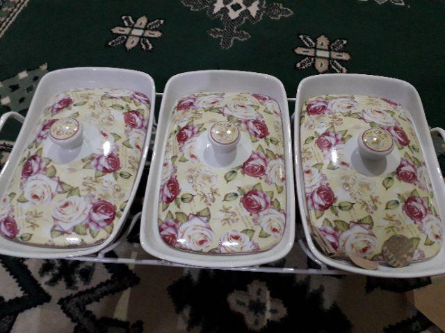 (hanya Di Shopee) Vicenza Alat Saji Dengan Rak / Wadah Sayur / Prasmanan Vicenza - Ba751