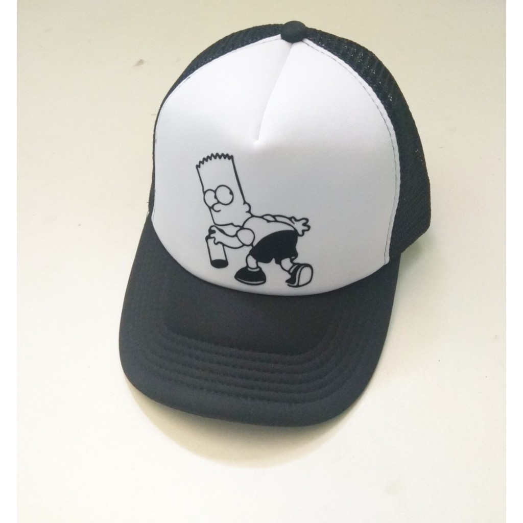 Topi Bart The Simpson Trucker Jaring Terbaru 2021