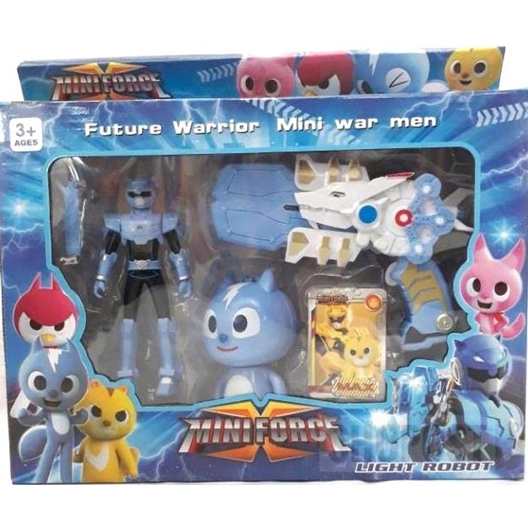 Mainan Miniforce X Robot Dan Pedang - Biru