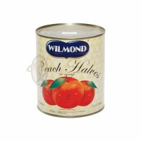 

WILMOND BUAH PEACH DALAM KALENG PEACH HALVES IN SYRUP 825 GRAM MAKANAN KALENG BUAH PERSIK TOKO BAHAN KUE MURAH