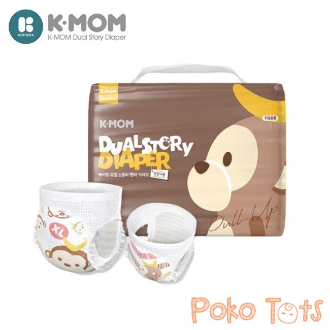 Mother-K K-Mom Dual Story Diaper XLarge (XL) 32pcs Diapers Pants Pull Up Popok Celana Bayi Anak