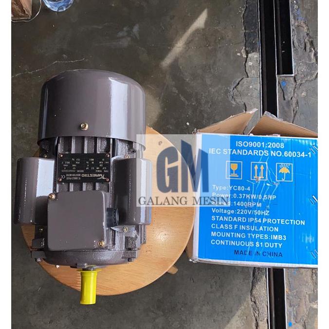 populer] MESIN PENGGERAK DINAMO ELEKTRO MOTOR MAESTRO YC80-4 1/2 HP 0.5 HP