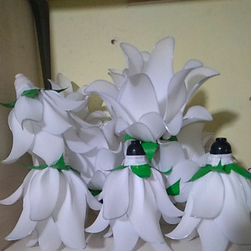 Lampu Standing Bunga Stoking / Kap Lampu Hias Dekorasi Fariasi Warna