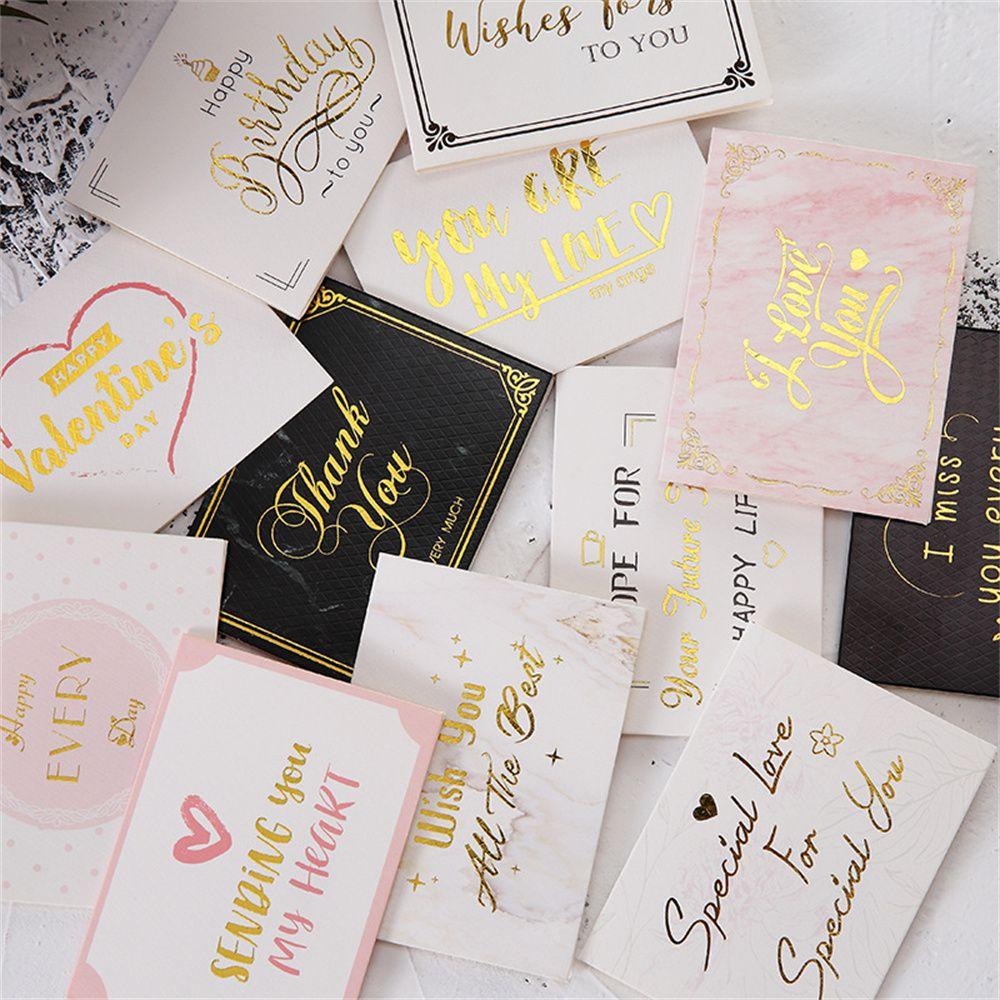 TOP Gilded Greeting Card Gift Kartu Ucapan Harapan Pernikahan Kreatif