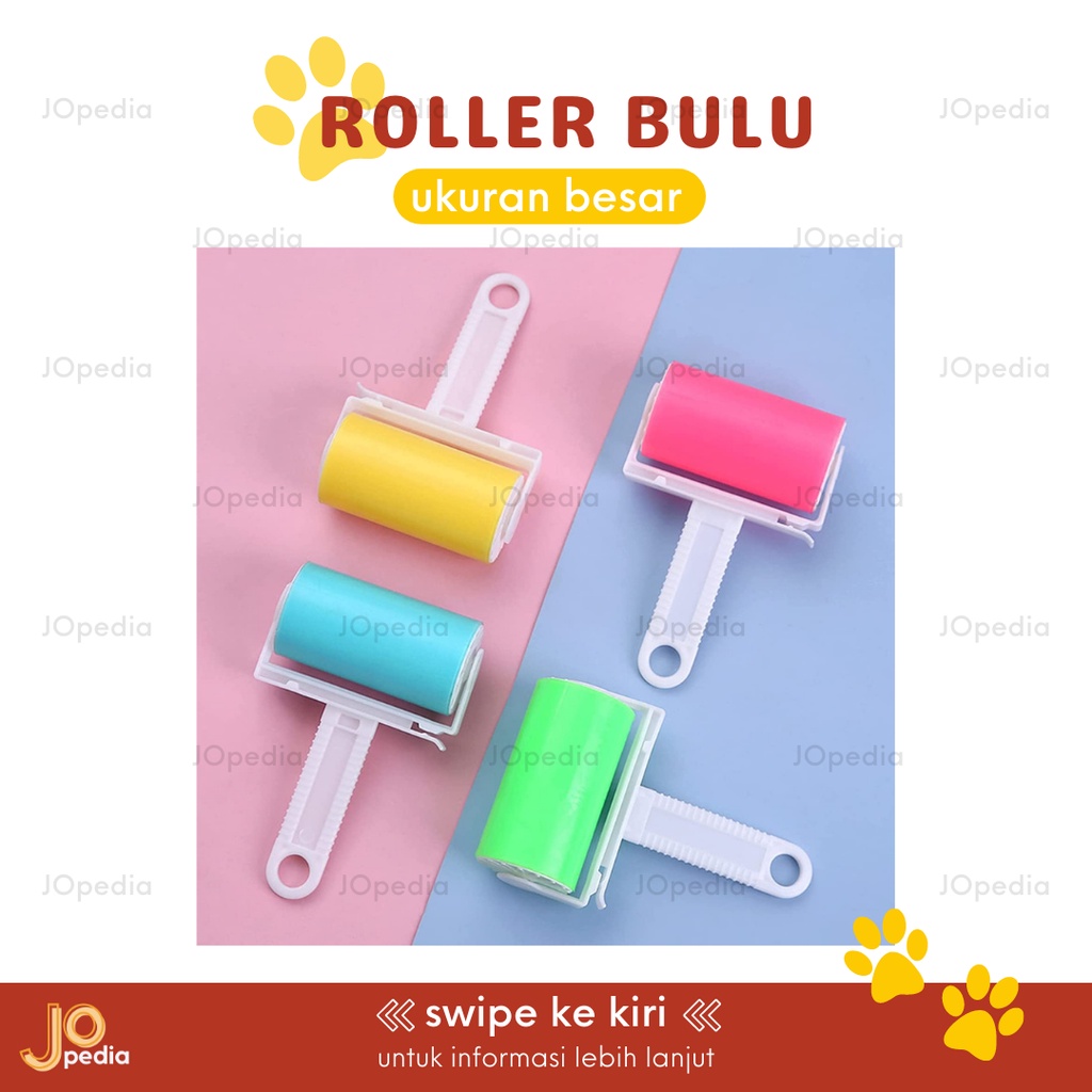 ROLLER BULU WASHABLE Sticky Roll Pembersih Bulu Kucing Anjing Hewan Pet Lint Roller Bisa Dicuci