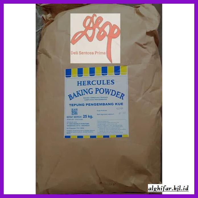 

Redwop-Gnikab- Tepung Pengembang Kue / Baking Powder Merk Hercules Food Grade 1 Kg -Hallall.