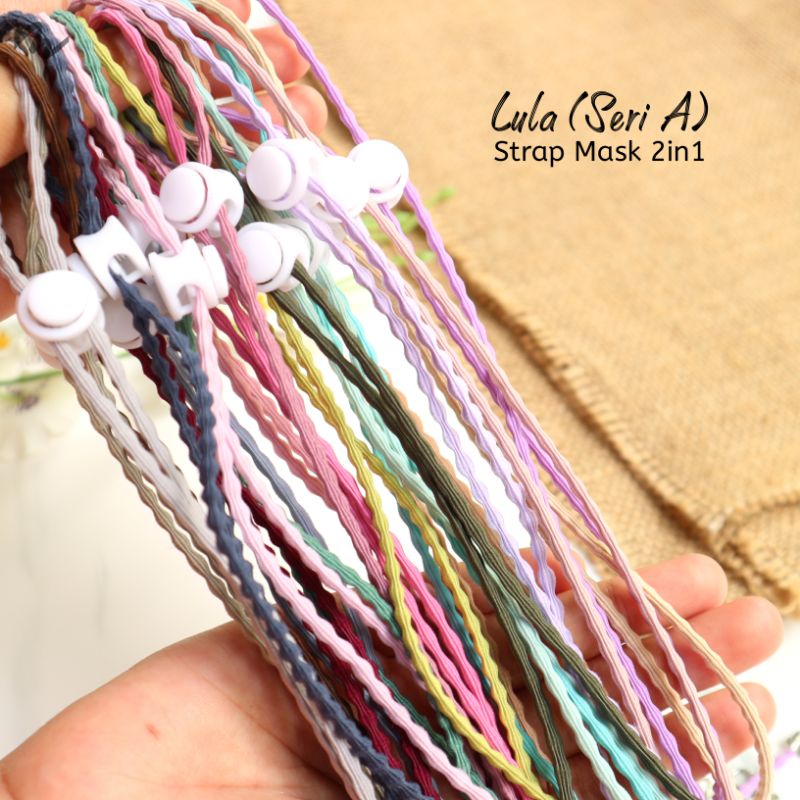 LULA STRAP MASKER 2IN1 / STRAP MASKER TALI / KONEKTOR MASKER / STRAP MASKER / KONEKTOR HIJAB / TALI 