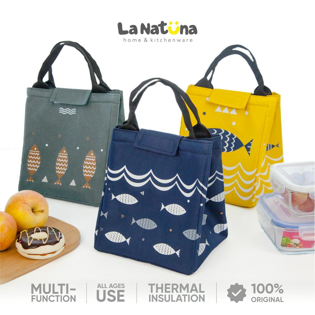 NTN LUNCH BAG TAS BEKAL COOLER BAG MOTIF IKAN