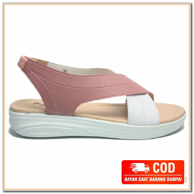 Sandal Flat Wanita Perempuan | Sandal Wanita Sandal Wanita Teplek EX173 Dr. Kevin Women Flat Sanda