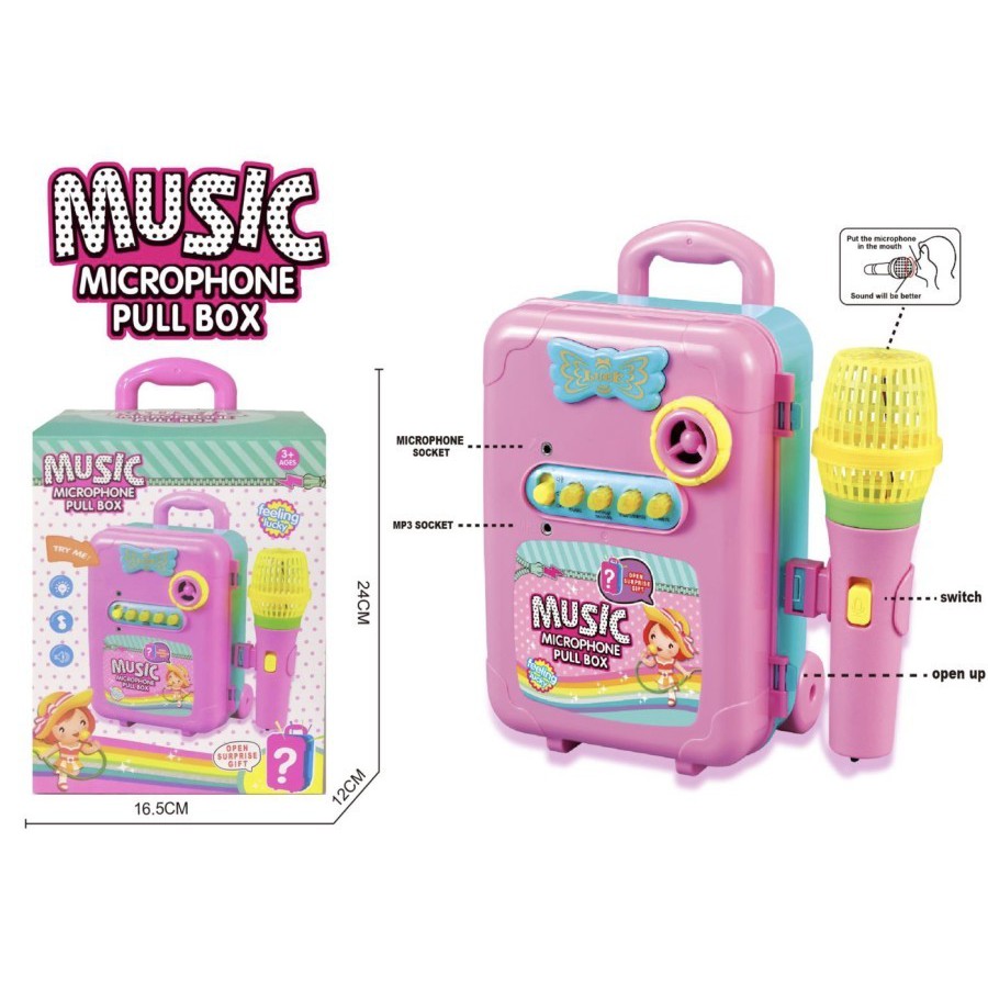 MAINAN MICROPHONE KARAOKE MUSIC BOX KOPER MUSIK KARAOKE