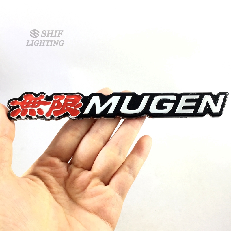 1pc Stiker Emblem Tulisan Mugen Bahan Abs Untuk Fender Samping Mobil Honda Civic Accord